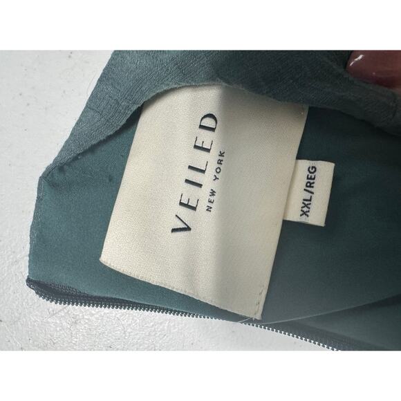 VEILED Medina Textured Maxi Dress Modest Sage Size XXL - Picture 3 of 6
